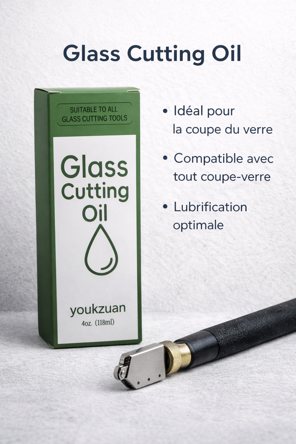 Huile de coupe pour verre haute précision – Lubrifiant spécial coupe-verre