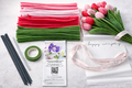 Kit DIY Tulipes en Fil Chenille Rose – 200 Pièces | Kit Créatif Fleurs