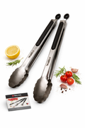 Duo de pinces BBQ pratiques et robustes